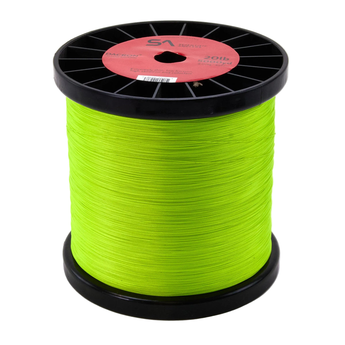 Spool of yellow fly line Dacron backing