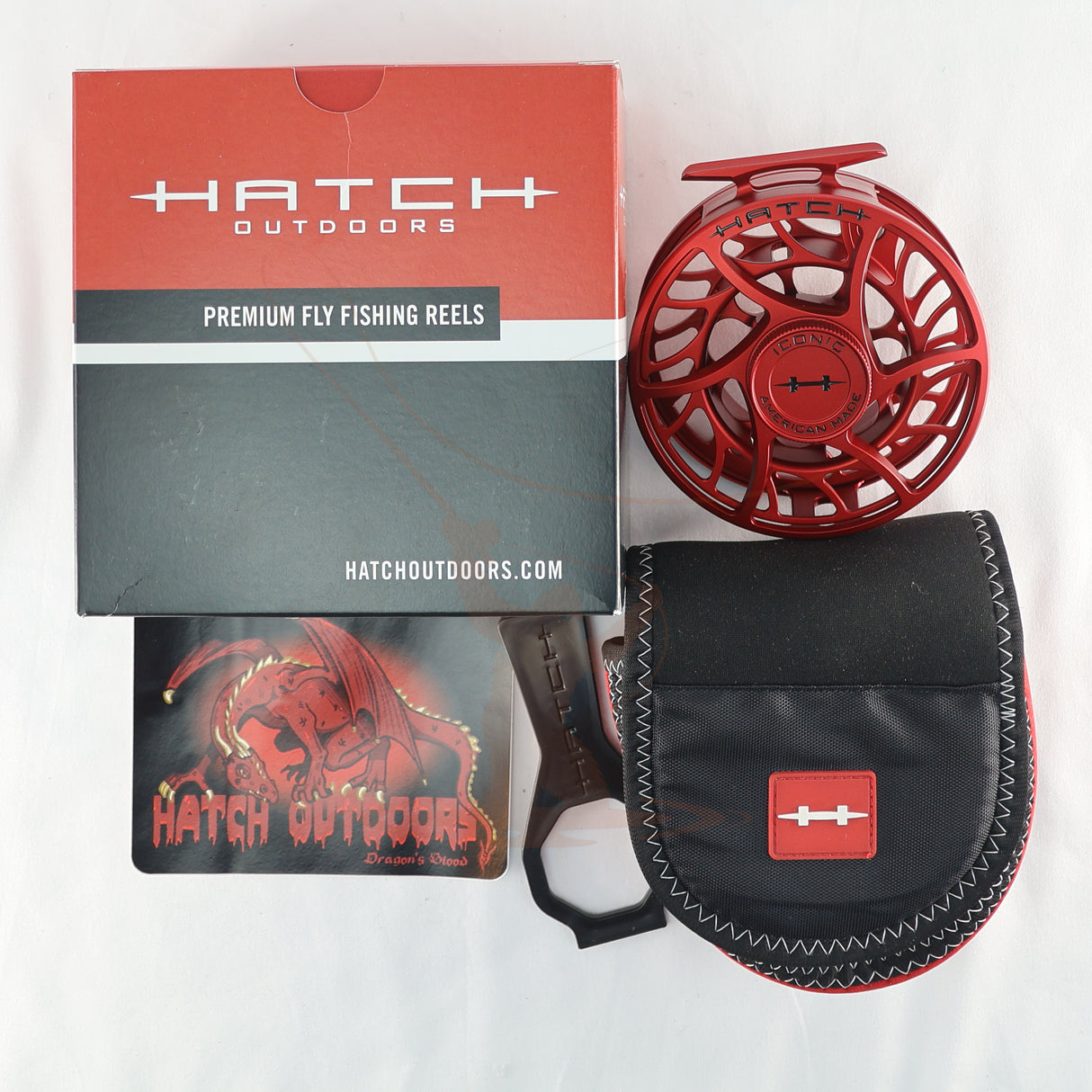 Sold - Hatch Custom Iconic 9+ Large Arbor Dragon's Blood - REEL1034