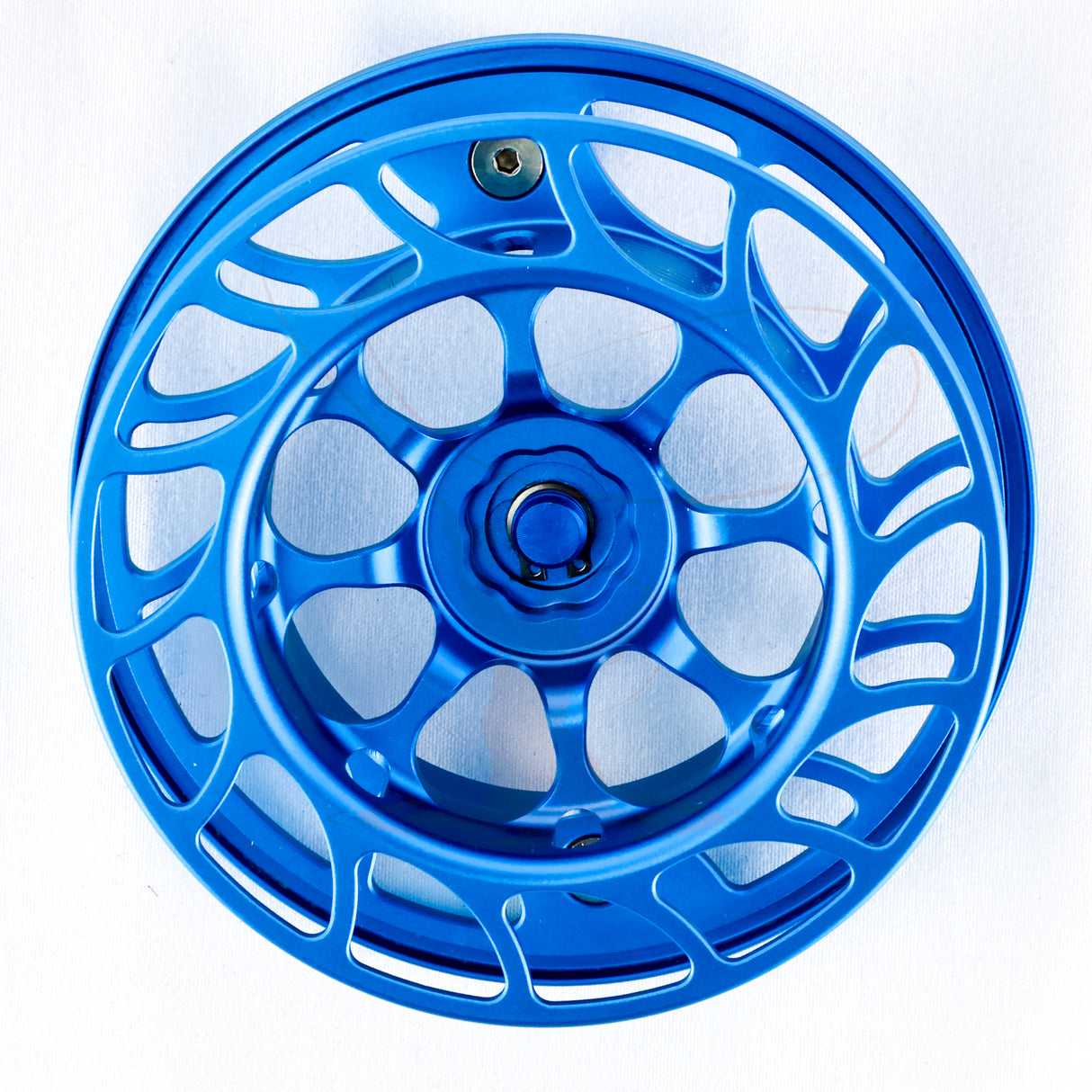 Used fly fishing reel Hatch Custom Iconic 5+ Large Arbor Kaiju Blue - REEL1058