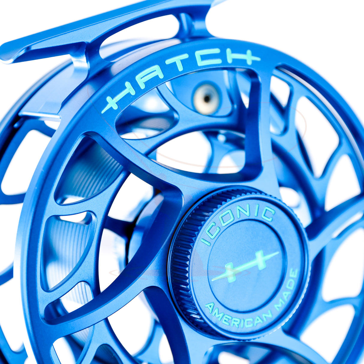 Used fly fishing reel Hatch Custom Iconic 5+ Large Arbor Kaiju Blue - REEL1058