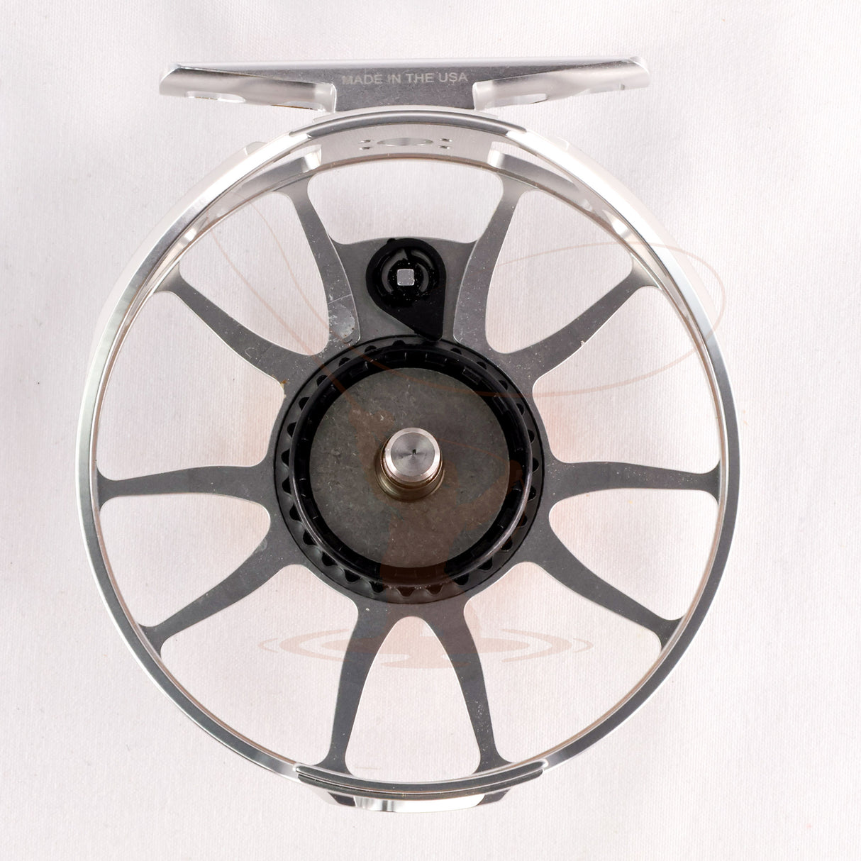 Used Ross Animas 5-6 fly fishing reel in platinum