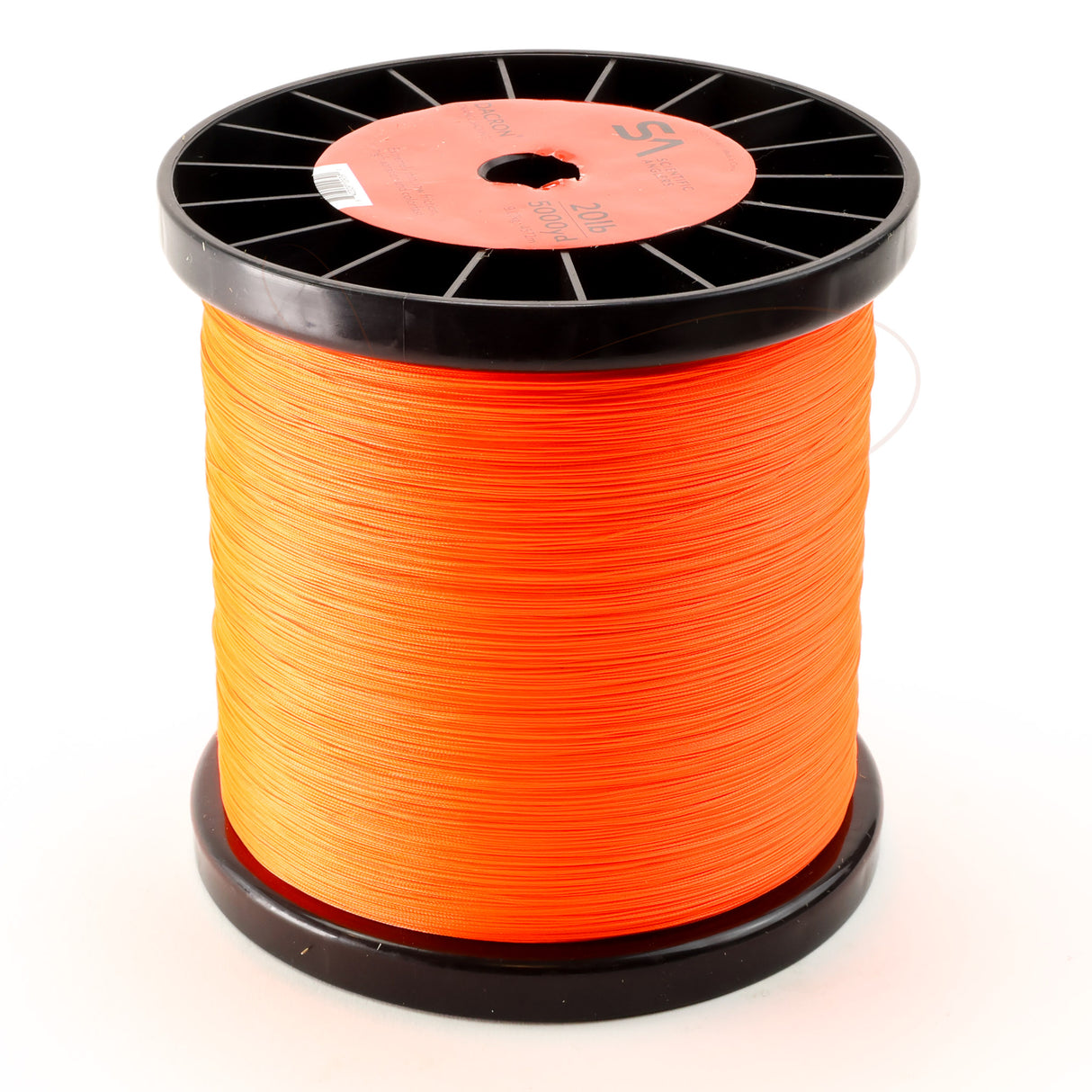 Spool of orange flyline Dacron backing