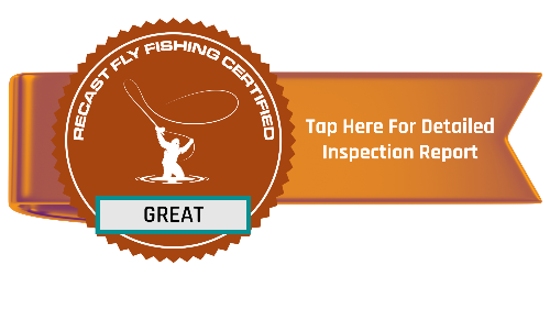 Certification icon with the text Great and tap here for detailed inspection report