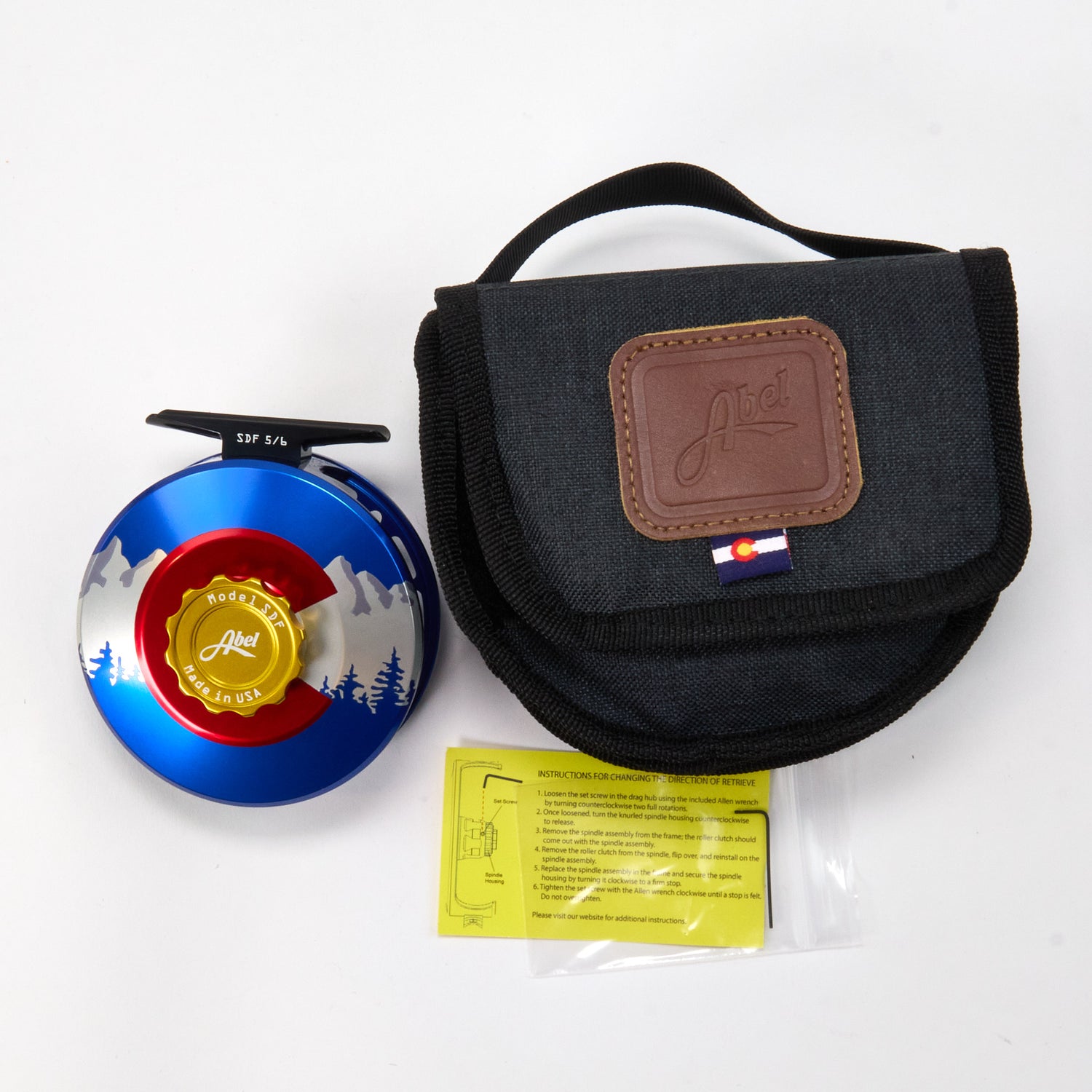 colorado flag fishing reel Abel SDF 5/6 Colorado Flag Finish
