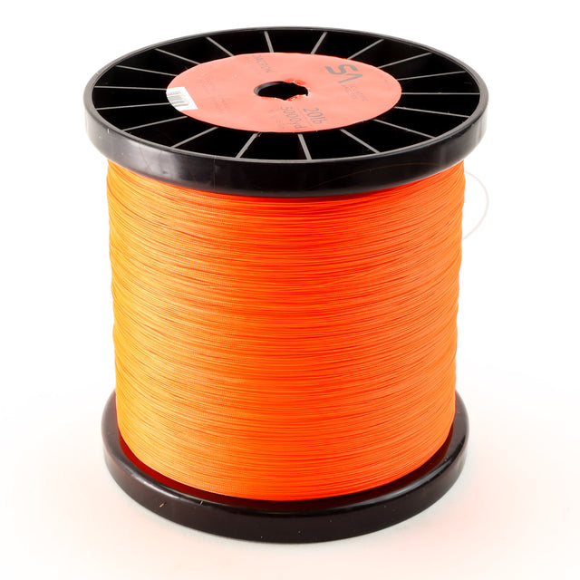 Spool of orange flyline Dacron backing