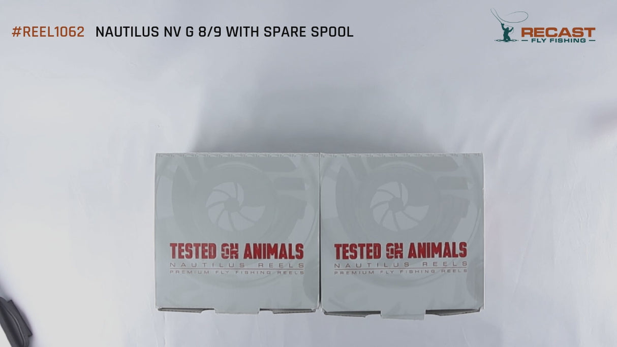 Nautilus NV G 8/9 fly fishing reel with spare spool in Like New condition