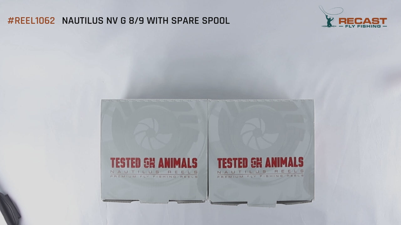 Nautilus NV G 8/9 fly fishing reel with spare spool in Like New condition